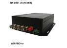 Комплект оптический приемник-передатчик видеосигнала NT-D401-20 (N-NET)