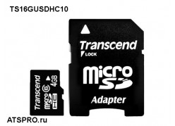 ����� ������ microSDHC 16 �� TS16GUSDHC10 ����